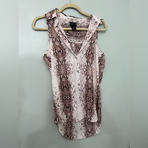 XS Rachel Zoe snake print blouse